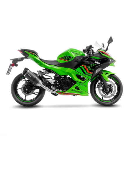 Escape completo de fibra de carbono Leovince Factory S para Kawasaki Z400 2023 (codigo de carbono 14427su)