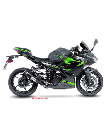 Escape de fibra de carbono LeoVince LV Corsa para Kawasaki Ninja 400 2023