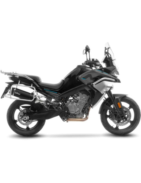 Escape LeoVince LV One EVO Black Edition para CFMOTO 800 MT Sport 2023-24 en acero inoxidable - Codigo 14414EB