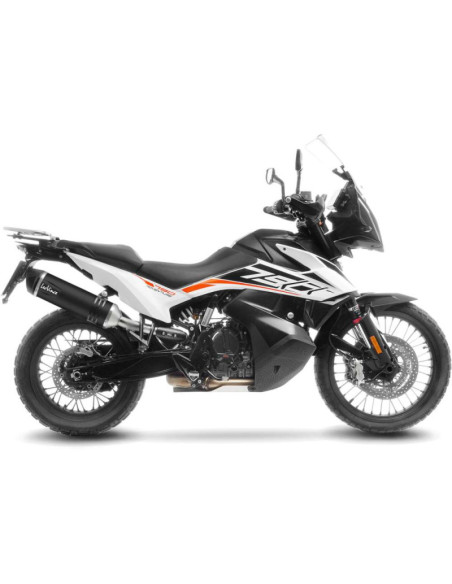 LeoVince LV One EVO Black Edition Exhaust for CFMOTO 800 MT Sport 2023-24 Stainless Steel - Code 14414EBU
