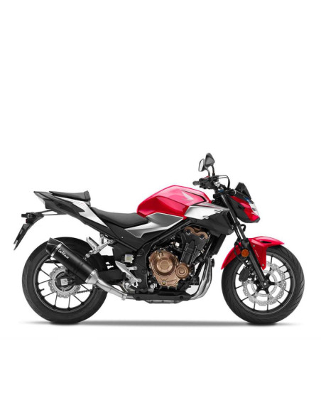 Escape de fibra de carbono LeoVince LV One EVO para Honda CBR500 R 2022-23, codigo de carbono 14315E