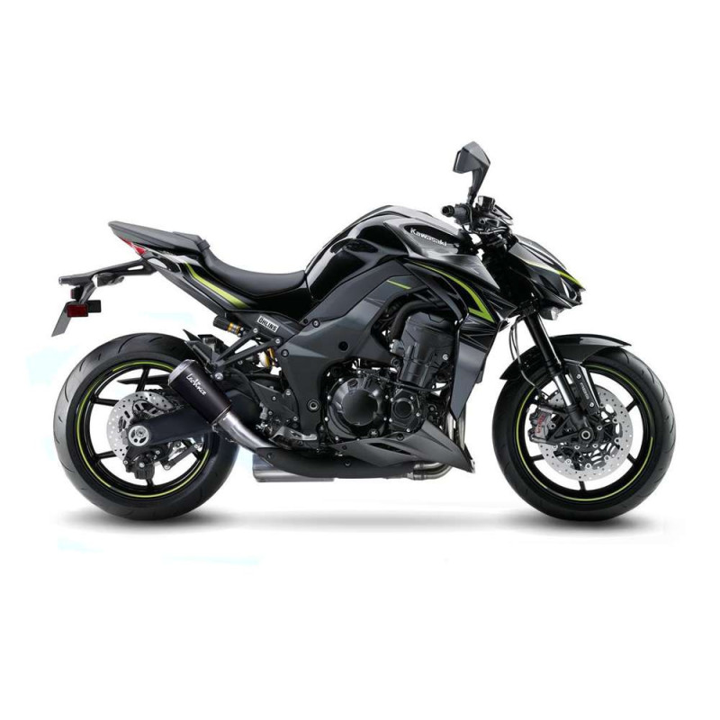Silenciador de escape Leovince LV-10 Black Edition para Kawasaki Z1000 SX 14-16 en acero inoxidable - cod. 15209b