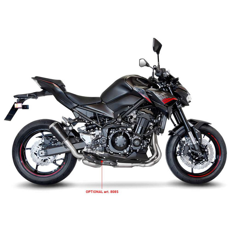 LeoVince LV-10 Black Edition Exhaust for Kawasaki Z900 2023-24 Stainless Steel