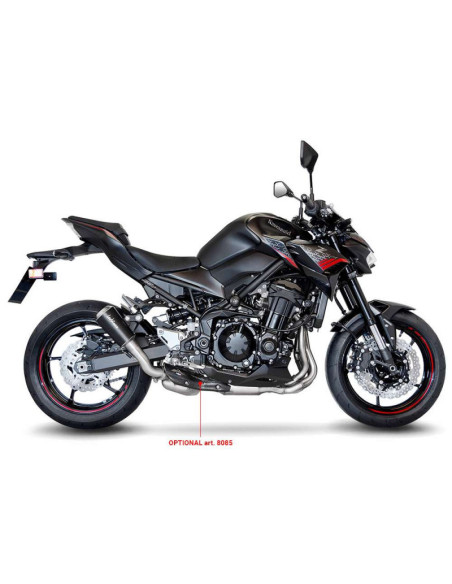 LeoVince LV-10 Black Edition Exhaust for Kawasaki Z900 2023-24 Stainless Steel