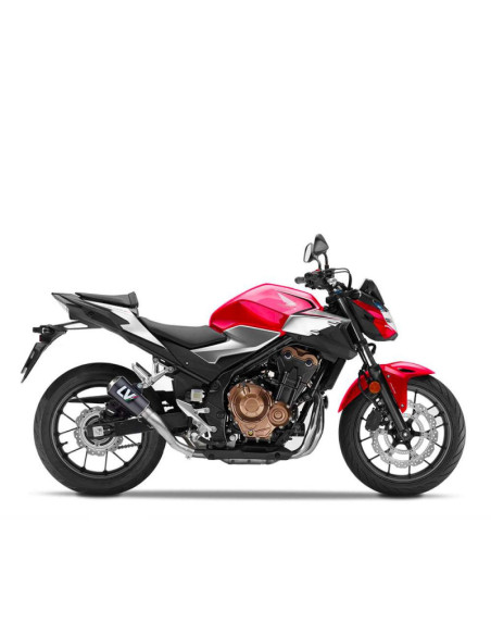 Escape de fibra de carbono LeoVince LV-10 para Honda CBR500 R 22-23