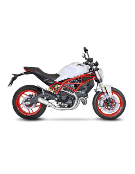 Escape LeoVince LV-10 para Ducati Scrambler 800 Classic 15-16 en acero inoxidable