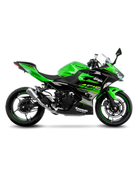 Escape LeoVince LV-10 para Kawasaki Z400 2023 en acero inoxidable