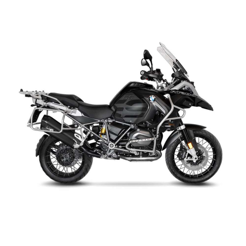 Leovince Auspuff LV-12 Black Edition fur BMW R1200GS Adventure 17-18 Edelstahl