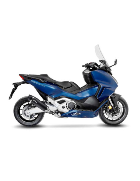 Escape negro LeoVince para Honda X-Adv 18-20 en acero inoxidable - codigo 14046