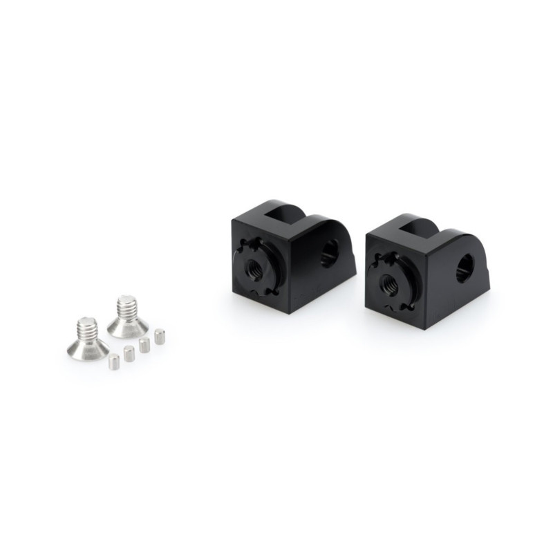 Adaptadores de reposapies ajustables Puig para Honda CBR1000 RR-R Fireblade SP 24-25 negro