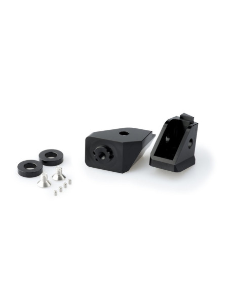 Adaptateurs de repose-pieds pilote reglables Puig pour BMW F700 GS 2017 noir
