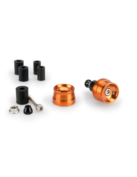 Embouts de guidon Puig modele Speed pour Ducati Scrambler 800 Nightshift 23-25, orange