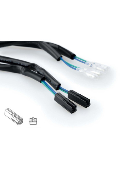 Puig Indicator Cable Connectors for Honda CBR650R 21-23 Black