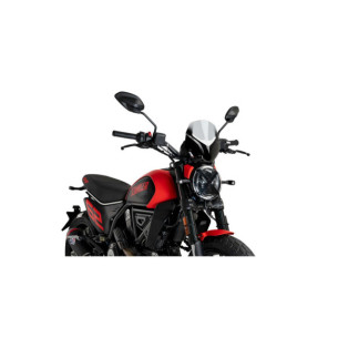 Carenage sport Puig Naked NG pour Ducati Scrambler Icon 23-25 fume clair