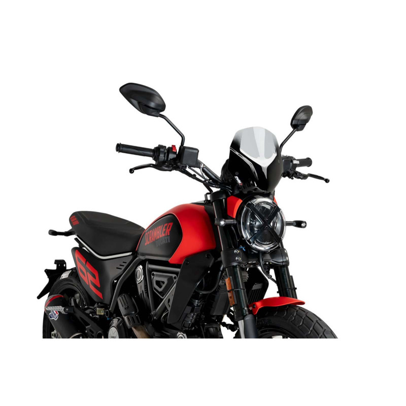 Carenado Puig naked ng sport para Ducati Scrambler Icon 23-25 ahumado claro