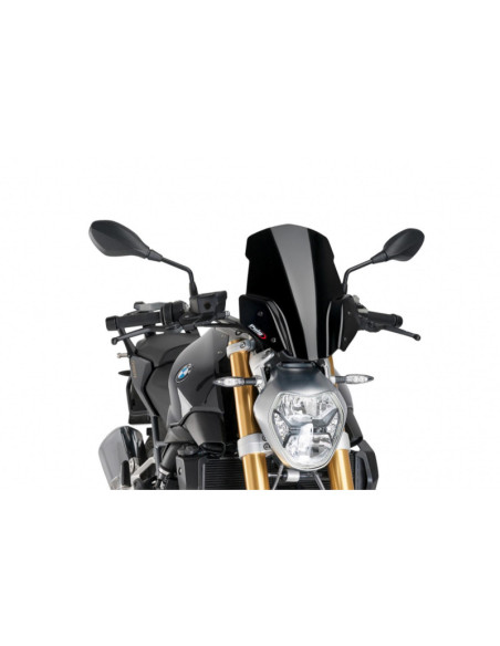 Bulle Puig Naked NG Sport-Supp.Orig. pour BMW R1200 R 17-18, noire