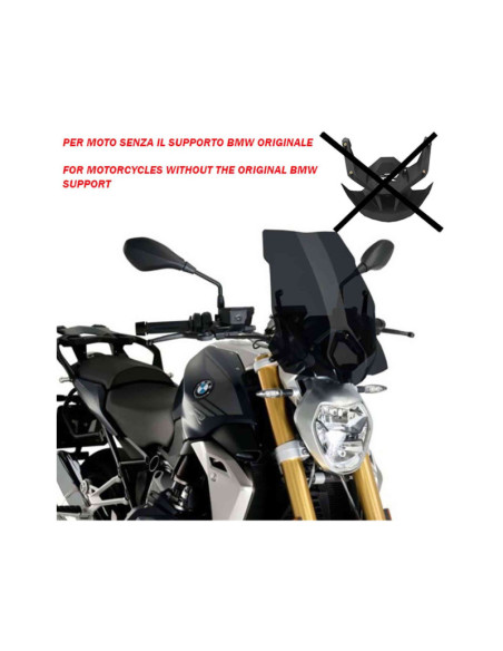 Cupula Puig Naked NG Touring para BMW R1250 R 21-22 ahumada oscura