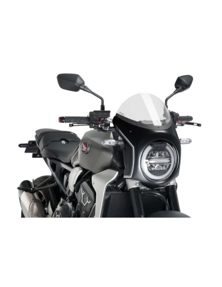 Puig semi-fairing for Honda CB650R Neo Sports Cafe 21-23 transparent-carbon