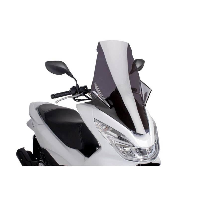 Pare-brise Puig V-Tech Line Touring pour Honda PCX 125 2017, fume fonce