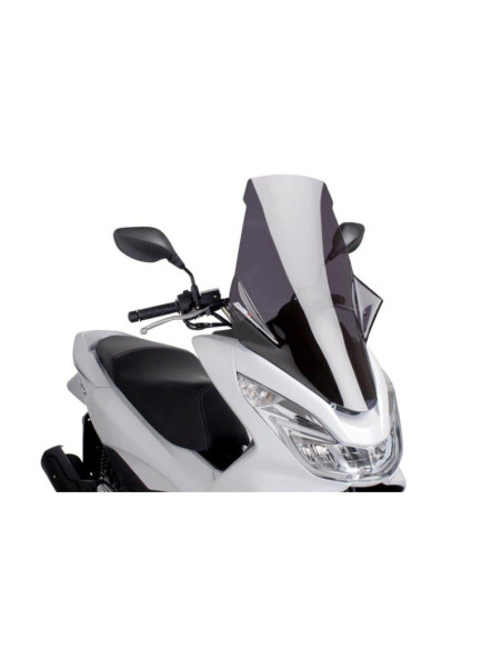 Pare-brise Puig V-Tech Line Touring pour Honda PCX 125 2017, fume fonce