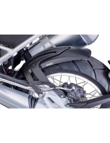 Garde-boue arriere Puig pour BMW R1200GS Rallye 2017 noir mat