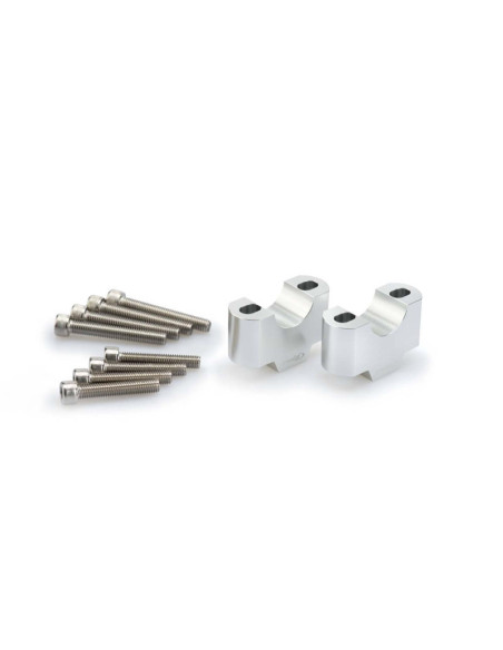 Elevadores de manillar Puig para Benelli TRK 702 2025 plata - 3741P