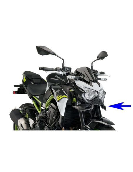 Puig Downforce Naked Frontspoiler fur Kawasaki Z900 23-24 Mattschwarz