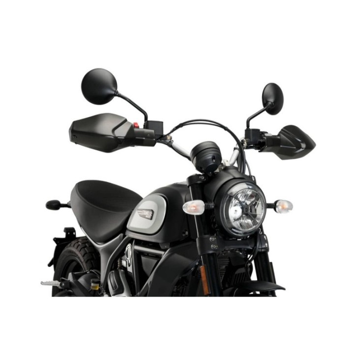 PUIG GARDE-MAINS POUR DUCATI SCRAMBLER DARK PRO 21 NOIR OPAQUE