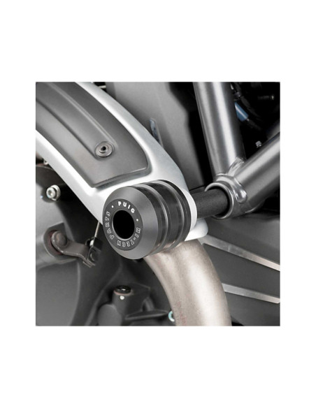 Protections de cadre Puig mod. vintage Ducati Scrambler Icon 23-25 noires