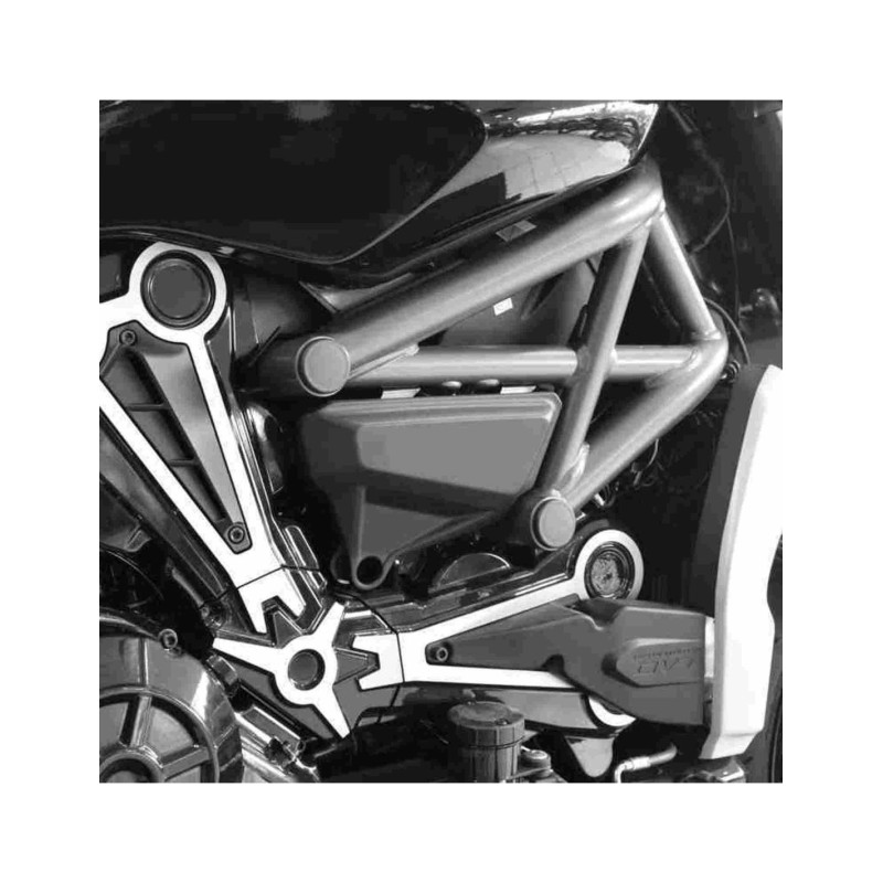 Puig Rahmenkappen fur Ducati X Diavel S 21-24 schwarz
