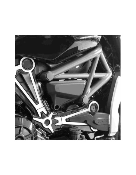 Puig Rahmenkappen fur Ducati X Diavel S 21-24 schwarz