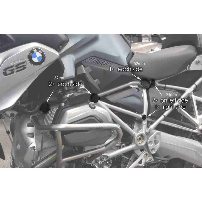 Puig Rahmenkappen fur Kawasaki Z900 23-24 schwarz