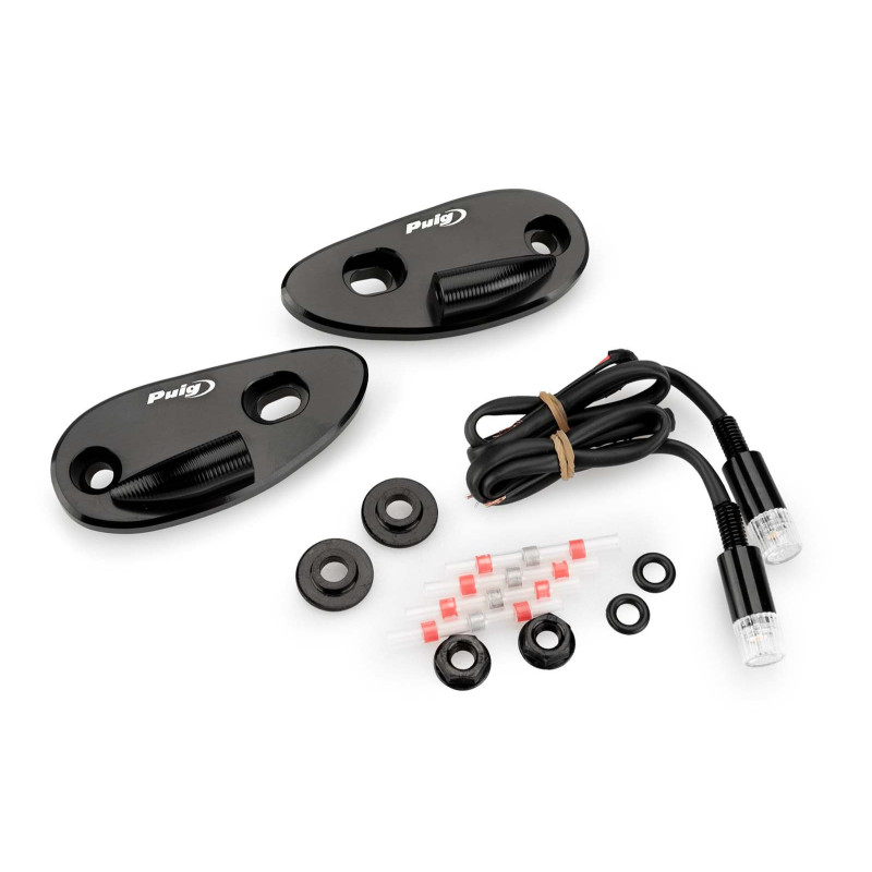 puig tappo foro specchietto con frecce tab honda cbr1000rr-r fireblade 22-23 nero