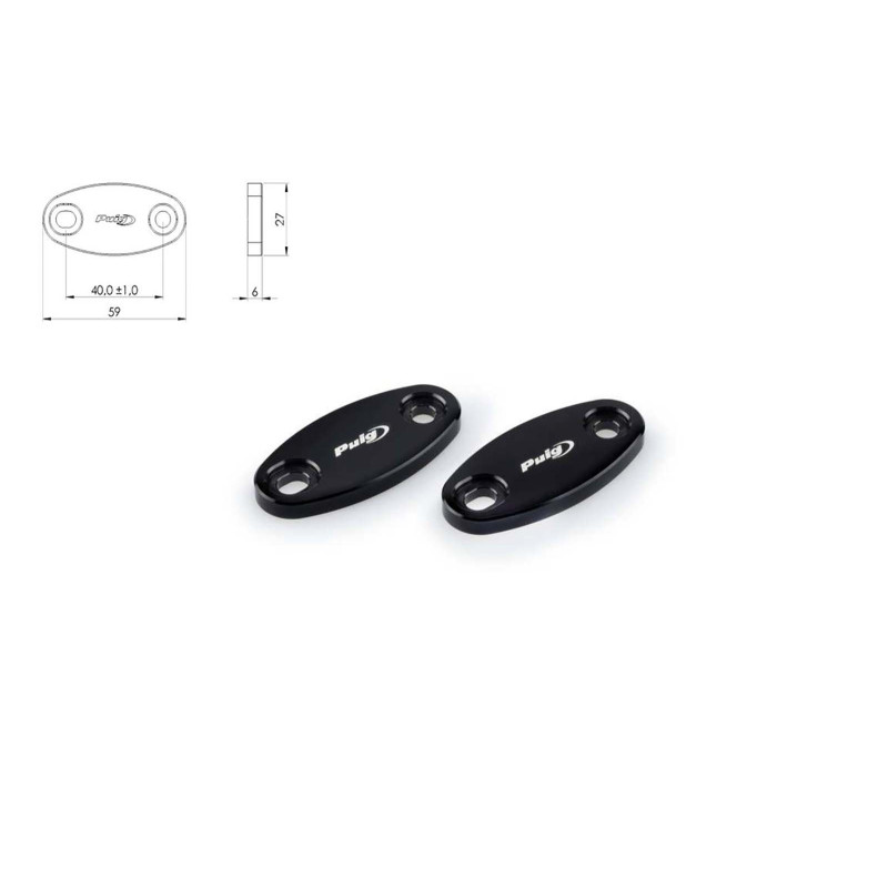 Cache-retroviseur Puig pour Honda CBR650F 17-18 noir