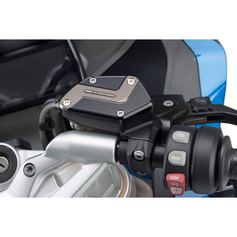 Tapon deposito liquido freno delantero Puig para BMW R1200 GS 2016 plata