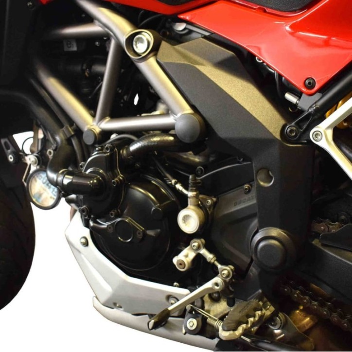 PUIG FRAME CAPS FOR DUCATI MULTISTRADA 1200/S 10-12 BLACK