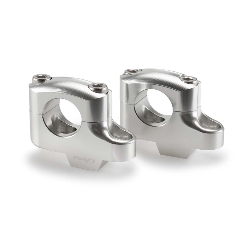 TORRETAS PUIG PULLBACK PARA MANUBRI SUZUKI GSX-8TT 25-26 SILVER-21751P | Puig