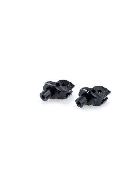 Adaptateurs de repose-pieds fixes pilote et passager Puig Ducati Streetfighter V2 S 2025 noir