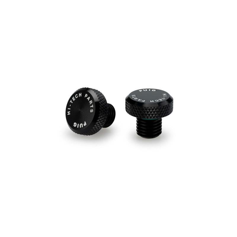Tapon roscado para agujero de retrovisor Puig M10/125 color negro