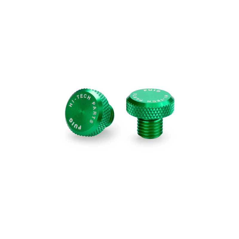Tapon roscado para agujero de retrovisor Puig M10/125 color verde