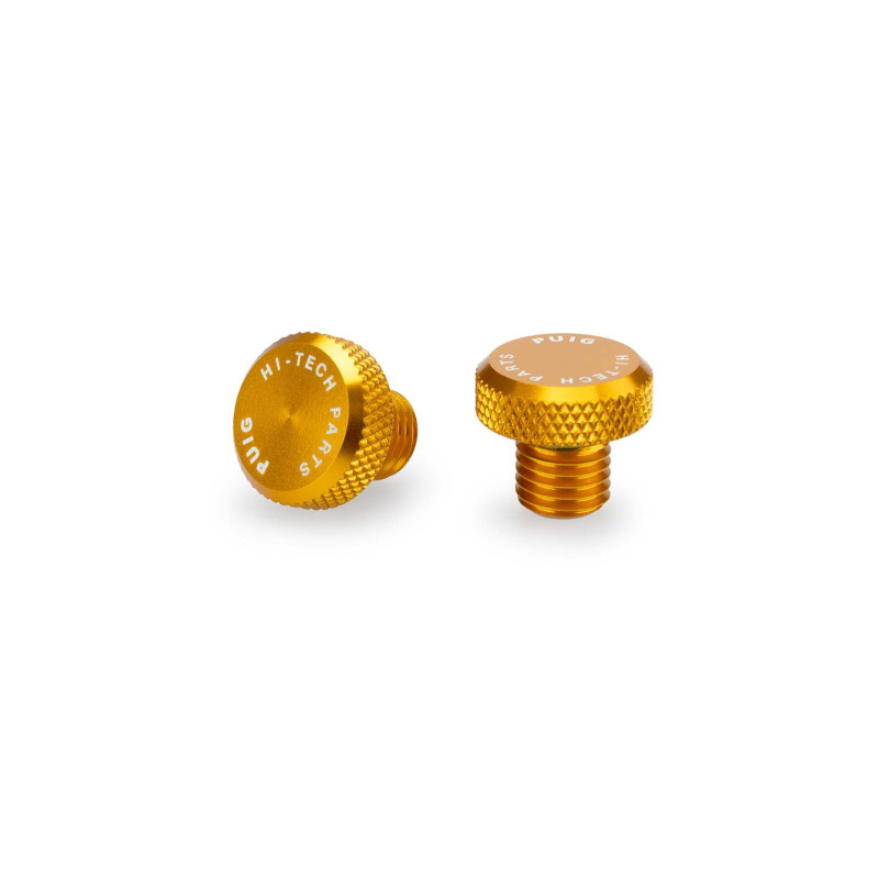Tapon roscado para agujero de retrovisor Puig M10/125 color dorado