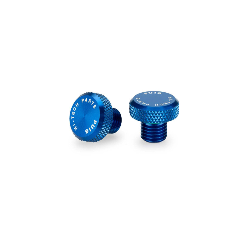 Puig screw cap for mirror hole M10/125 blue color