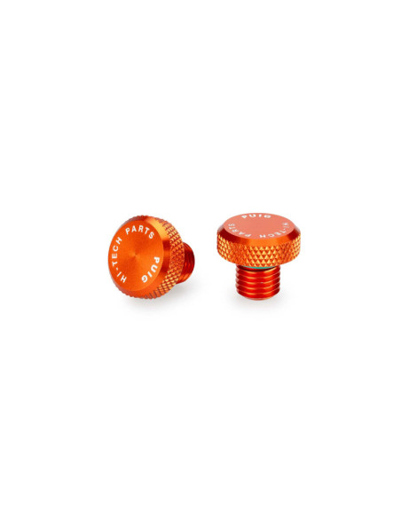 Tapon roscado para agujero de retrovisor Puig M10/125 color naranja