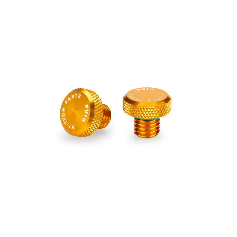 Tapon roscado para agujero de retrovisor Puig M10/150 color dorado