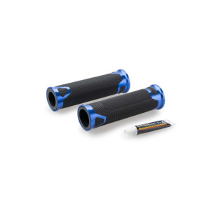 PoignEes Puig modEle Revving, couleur bleu - Longueur?: 119?mm - Accessoires moto