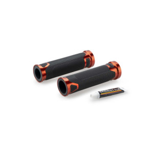 Puig Grips Model Revving Orange Color - Length: 119 Mm. - Motorcycle Accessories