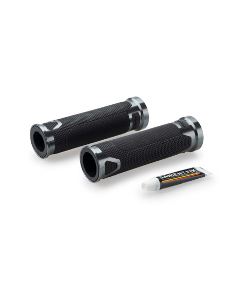 PUIG GRIPS MODEL REVVING COLOR TITANIUM - Length: 123 mm. | Puig