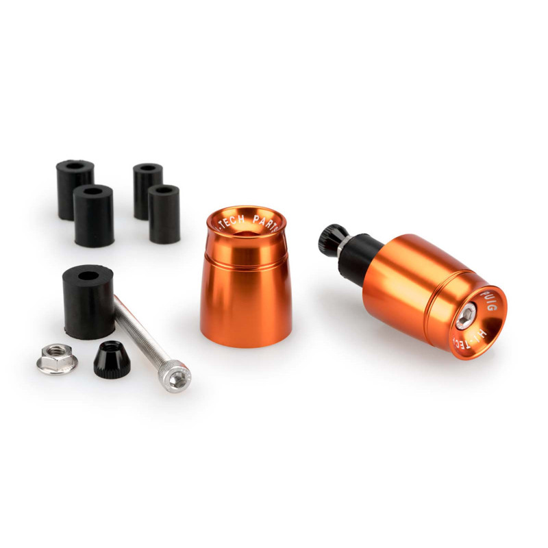 Puig Sport Bar Ends for Kove Nk125r 2025 Orange