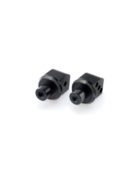 Adaptadores estriberas fijas de pasajero Puig Kawasaki Versys 650 2025 negro