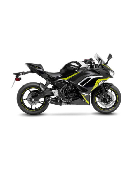 echappement en fibre de carbone LeoVince LV One EVO pour Kawasaki Z650 RS 2024